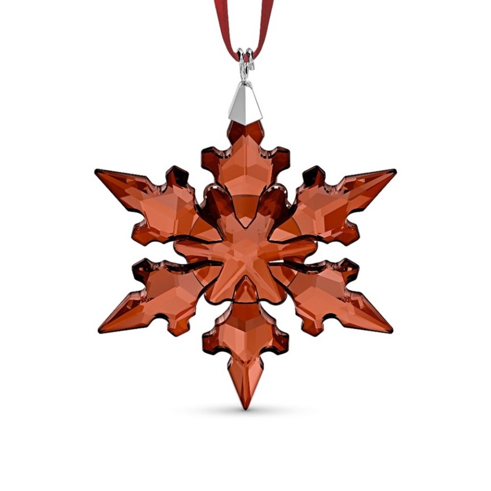 Swarovski Annual Edition Holiday Snowflake Ornament -Small -Red 5527750